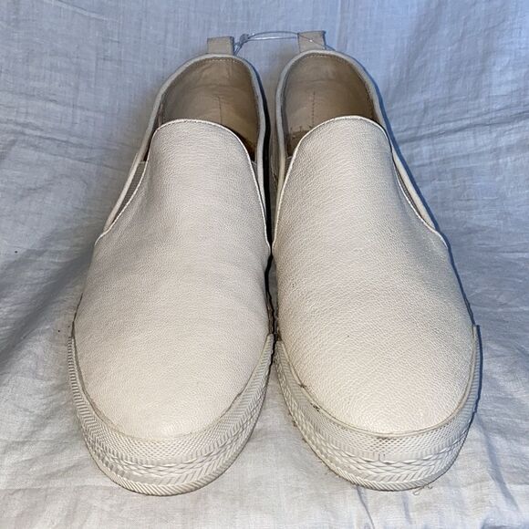 NINE WEST Beige Oranges Leather Espadrille Slip On-8.5 - Picture 2 of 9